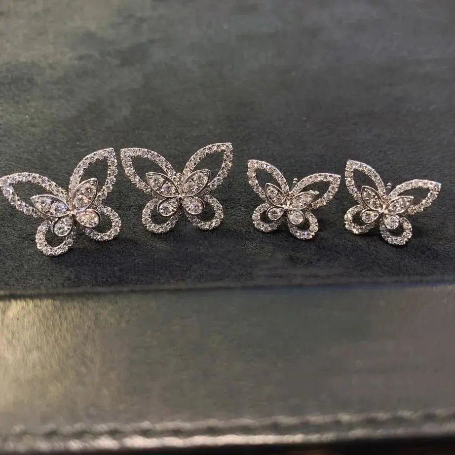 Boucles d’Oreilles Luxe Femme – Argent Sterling & Moissanite Étincelante