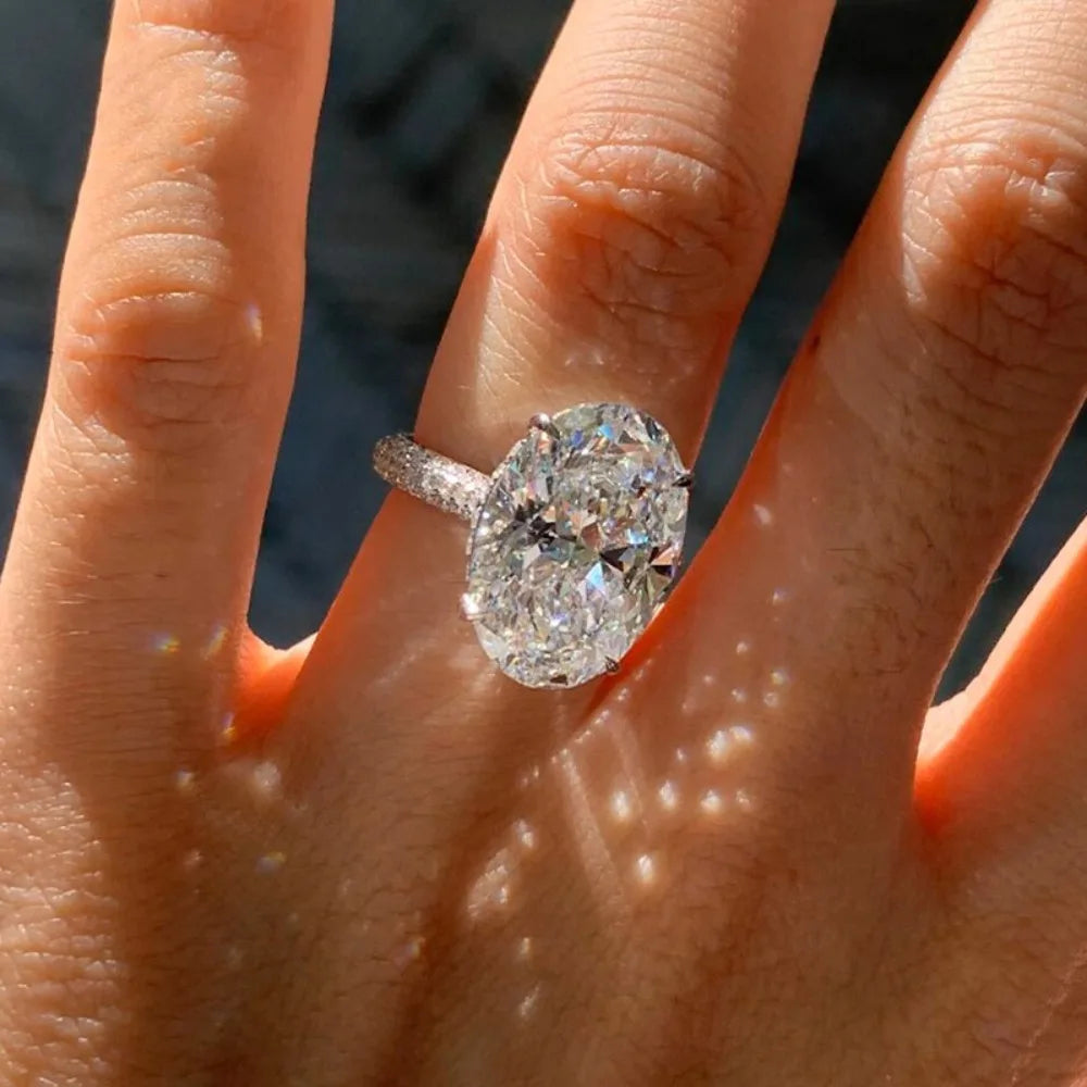 Bague Luxe Femme – Argent 925 & Moissanite 8 Carats Certifiée