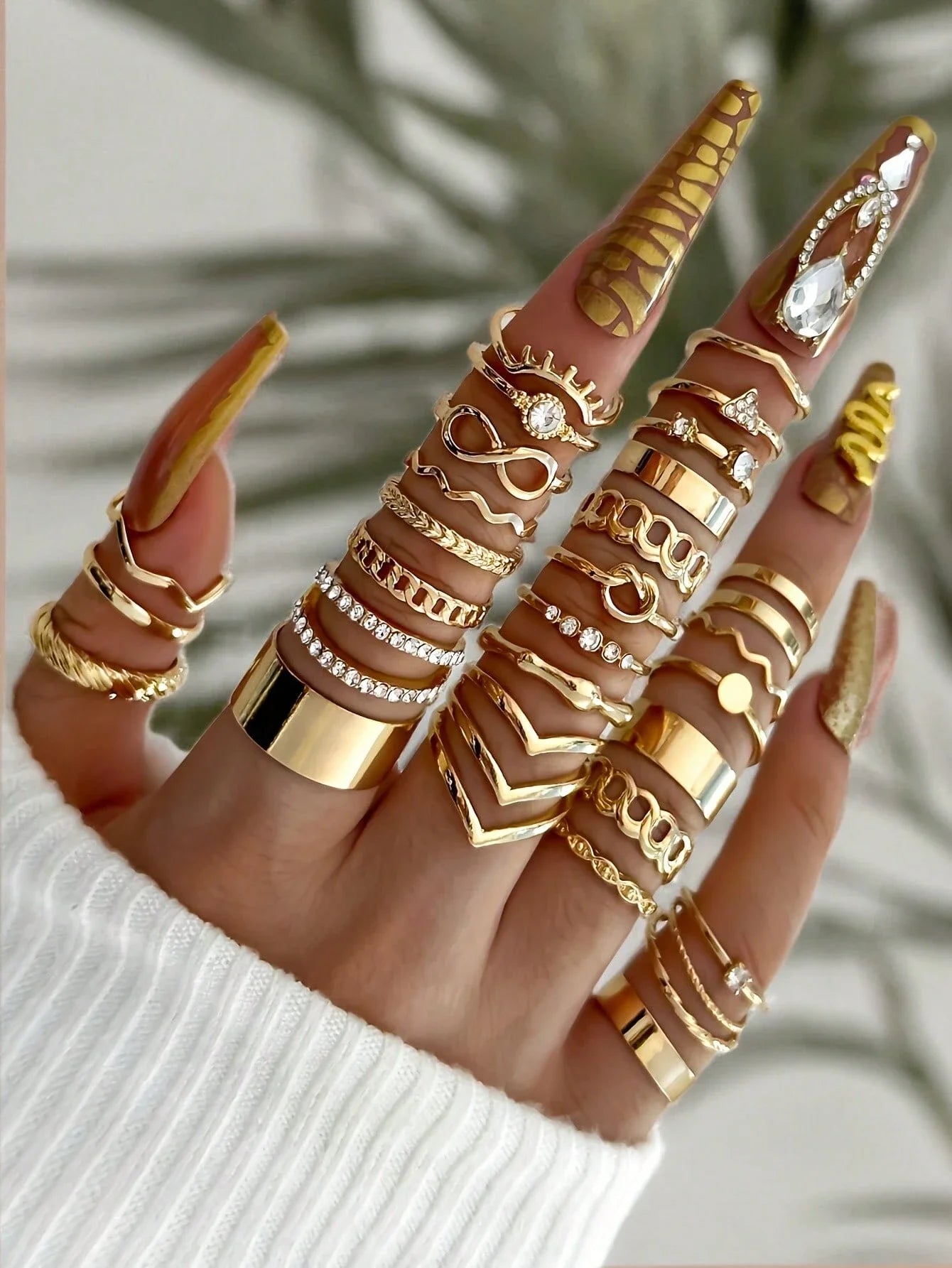 Ensemble Bagues Bohème Chic