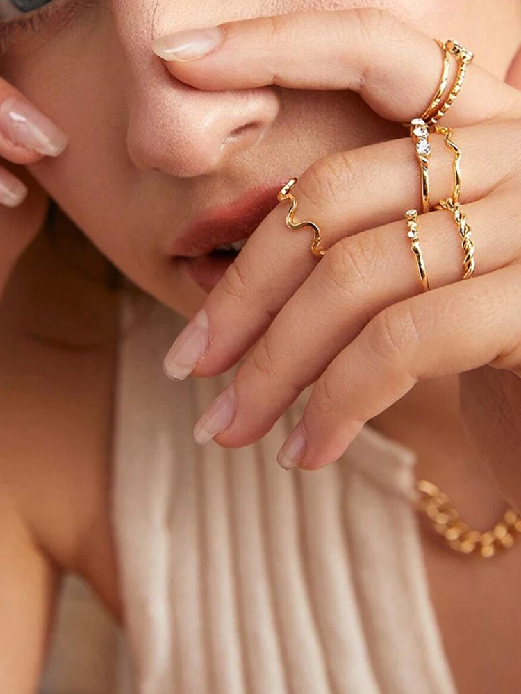 Ensemble Bagues Bohème Chic