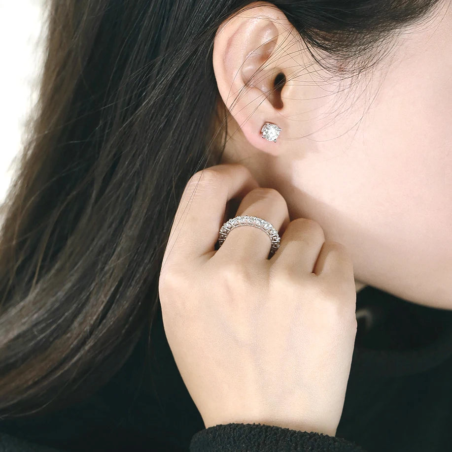 Bague Luxe Femme – Argent 925 & Moissanite