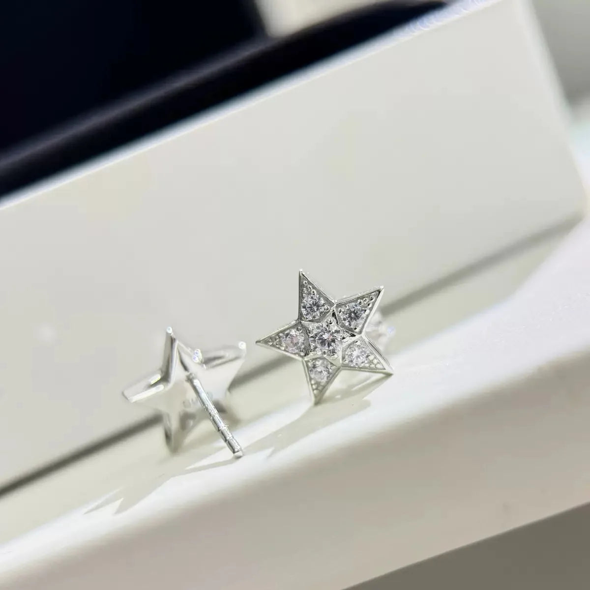 Boucles d’Oreilles Luxe Femme – Argent Sterling 925, Zircons & Design Météore