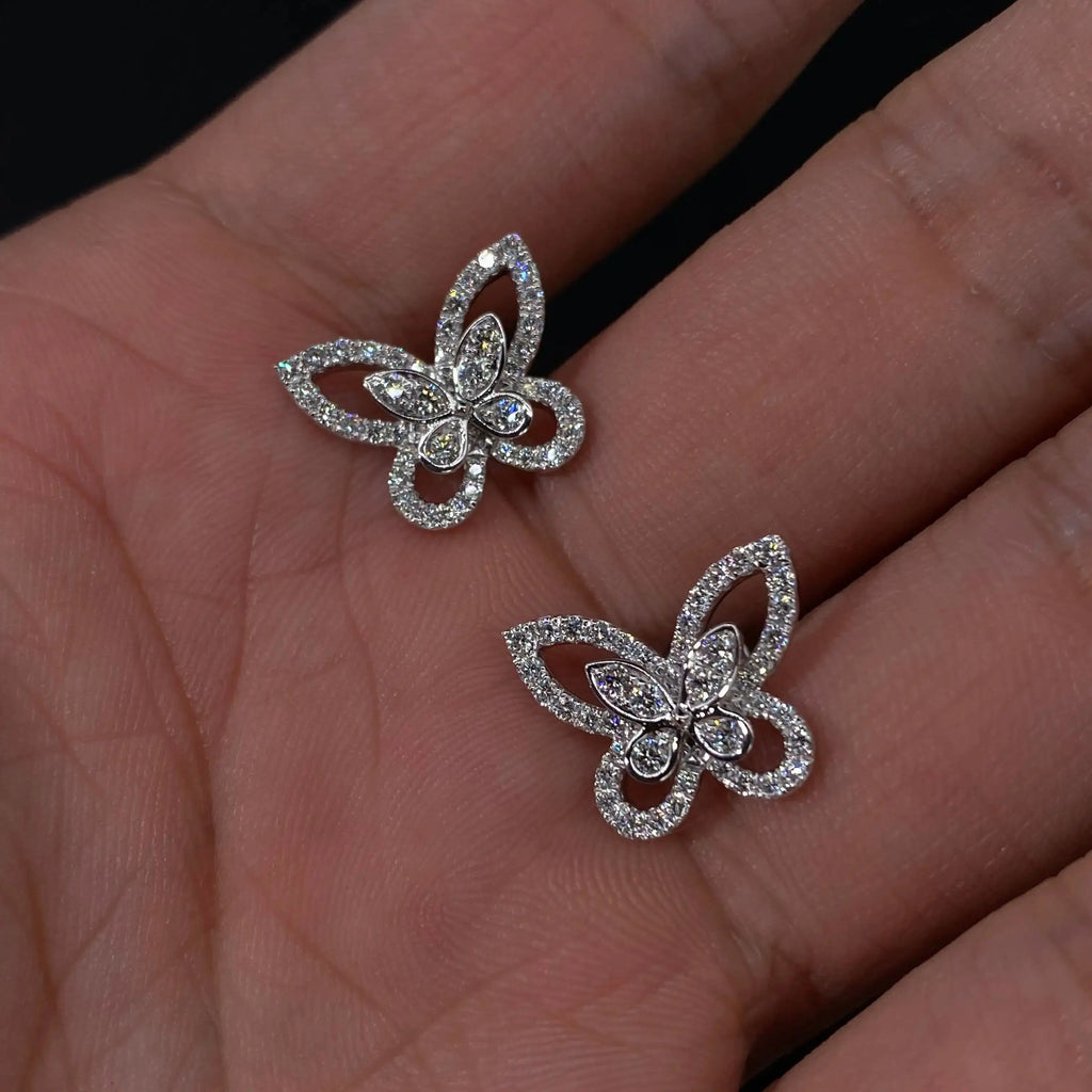 Boucles d’Oreilles Luxe Femme – Argent Sterling & Moissanite Étincelante